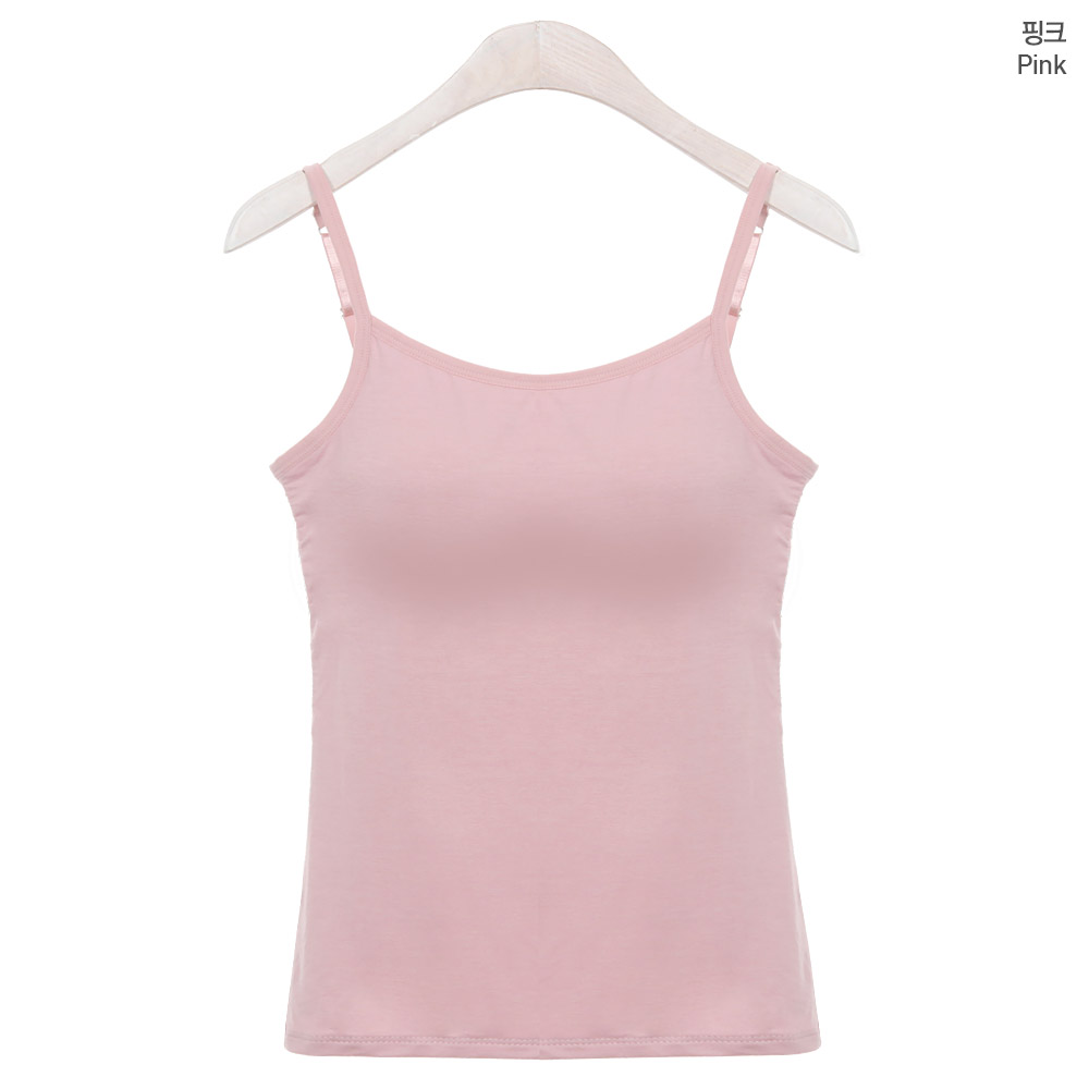 👍후기극찬👍 M~4XL 캡내장 나시티 모달 브라캡나시 / 브라+나시 브라탑나시 일체형 민소매티 모달나시 사계절 끈나시 상세 이미지 14