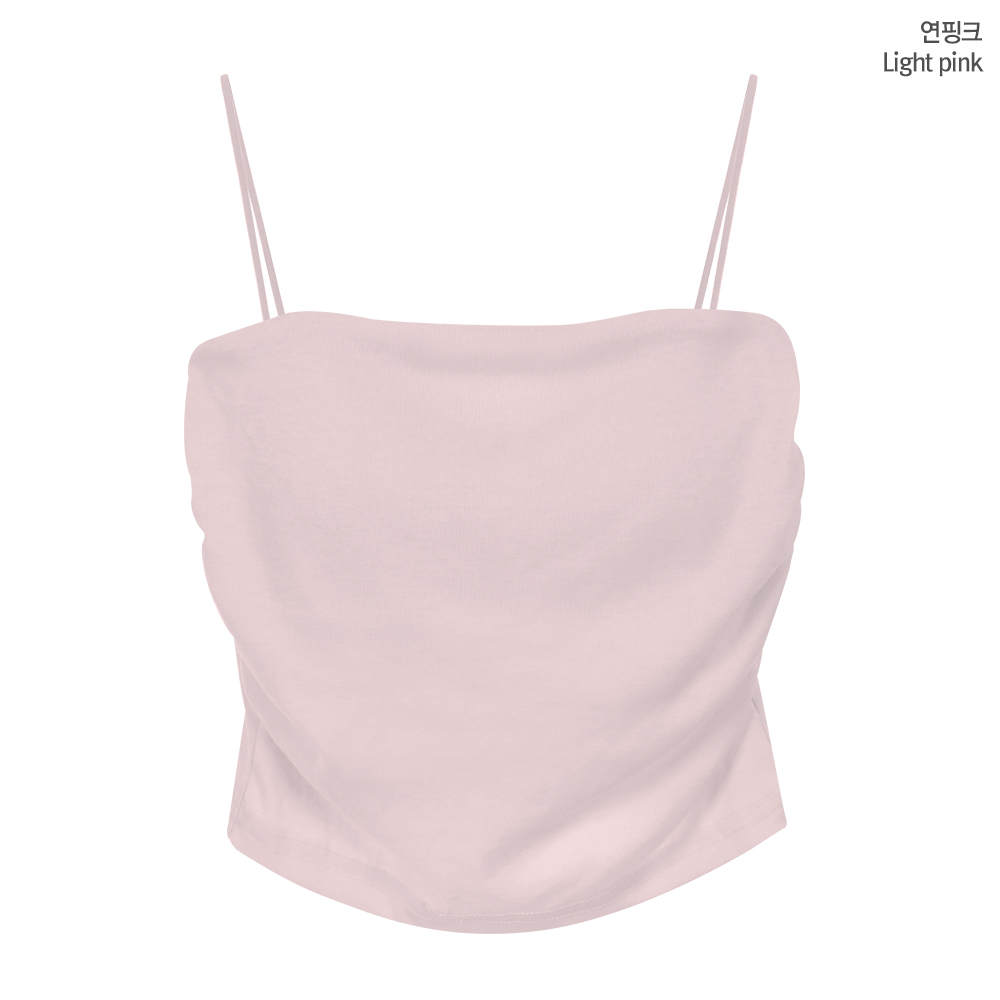 ✨특가할인✨ 6color 숏/롱2기장 캡내장 옆셔링 일자끈 브라탑 나시 슬림핏 노와이어 볼륨 크롭 이너 캡 나시 요가 피트니스 끈나시 나시탑 상세 이미지 3