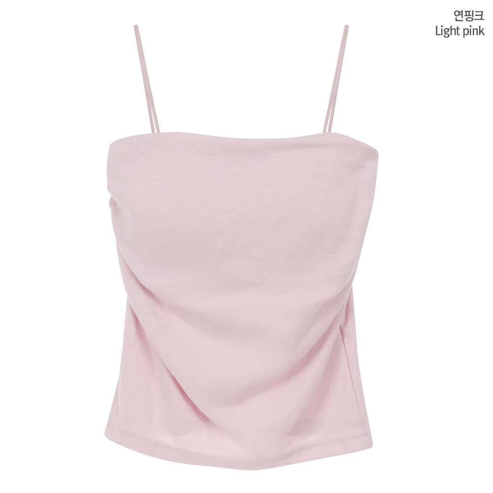 ✨특가할인✨ 6color 숏/롱2기장 캡내장 옆셔링 일자끈 브라탑 나시 슬림핏 노와이어 볼륨 크롭 이너 캡 나시 요가 피트니스 끈나시 나시탑 상세 이미지 14