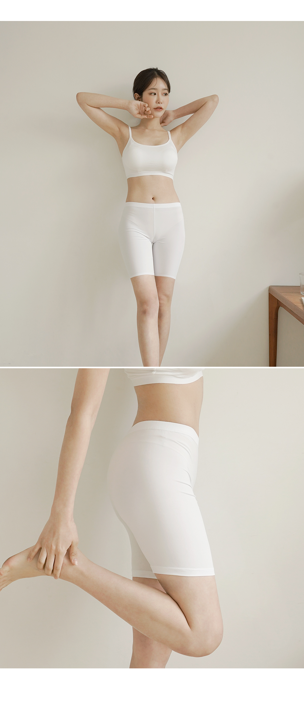 국내생산 여성 면스판 5부 속바지 기본 이너 학생 교복 치마 상세 이미지 6